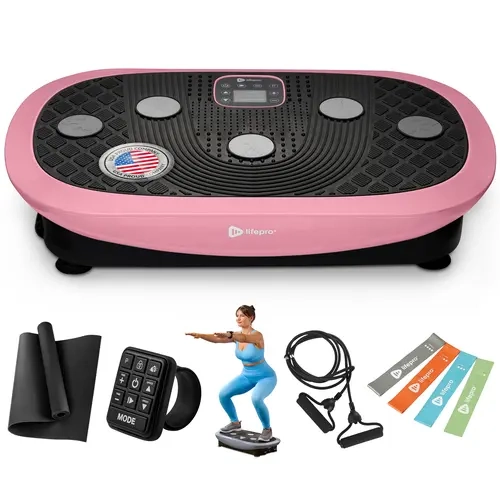 LifePro Rumblex 4D Vibration Plate – Triple Motor Oscillation + Pulsation | Upgrade from Waver | Stress Relief & Recovery | Wristband Remote