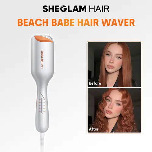 [BOGO Sale] SHEGLAM HAIR Beach Babe Hair Waver | Waver Curling Iron | 0.75/1 Inch Curls | 50 Million Ions | 10 Min Quick Wave | Less Damage | Smart Timer&Adjustable Temps | Easy To Use | Bouncy & Long Lasting Curls#curly hair products #girly essentials