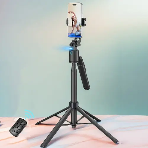 Smart Face AI Tracking Selfie Stick, Selfie Stand, 360° Rotatable Auto Tracking Phone Holder with Remote Control, Tripod Stabilizer, Selfie Accessories for Video Vlog Live Streaming, Cellphone Selfie Accessory, Smartphone Accessories