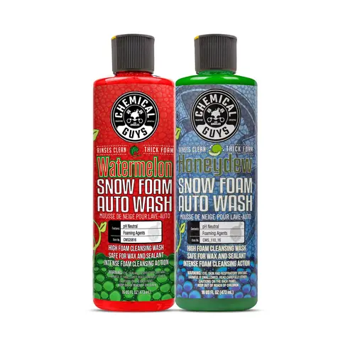 CHEMICAL GUYS Ultimate Snow Foam Combo Car Wash Equipment Kit - Car Wash Accessories Foam Cannon Kit with 2 oz Liquid Honeydew, Watermelon Suds Soaps, pH-Balanced, Wax/Sealant-Safe, Residue-Free Rinse for Scratch-Free Glossy Finish
