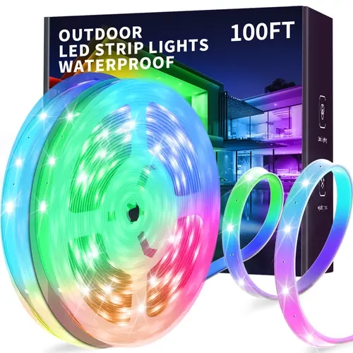 Smart Outdoor LED Strip Lights Ultimate Waterproof RGB Lighting Solution with App and remote Control, Gift for Christmas #summerwins  #DealsForYouDays