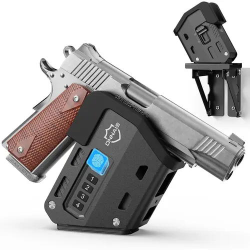 EDC Multi-Lock Storage Mount with Fingerprint Passcode & Key Access System Enhanced Personal Security Storage Anti Theft Safes for Home Office Travel Use