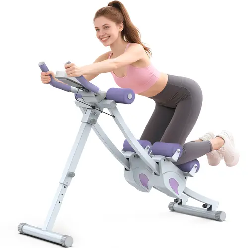 Bearbro Adjustable Ab Trainer with LCD Monitor, 4 Resistance Levels, Foldable Core Workout Machine for Home Gym,BlackFriday