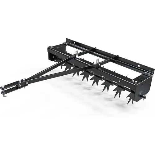 OEDRO 32" Lawn Aerator Tow Behind with Universal Hitch for Spike Aerator Black Efficient Lawn Care Solution