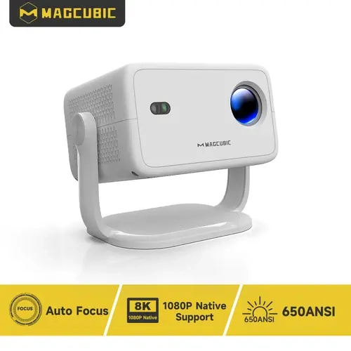 [US warehouse] Magcubic L018 Android 14.0 Projector Auto Focus & Keystone Correction 8K Videosouce Supported Native 1080P Built-in HiFi Speaker Allwinner H726 BT5.2 WIFI6 650ANSI 360°Rotatable Projector Home Theater #tiktokshopstockup