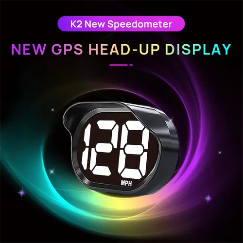 【DealsForYou】KUOWEIHUD GPS LCD Digital Speedometer - USB Plug-and-Play Car Gadget, GPS Odometer HUD, Dashboard Auto Accessory for Cars, Trucks, SUVs, Auto Accessories