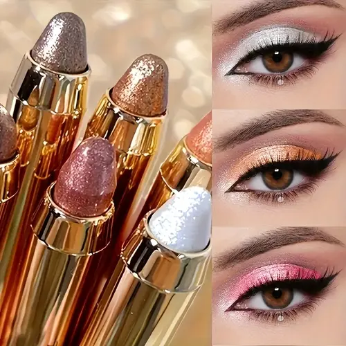 Luxury Pearl Eyeshadow Pencils Set Long Lasting Makeup Waterproof High Glossy Eye Shadow Stick Easy To Apply Sleeper Silkworm Pen Beauty Cosmetics