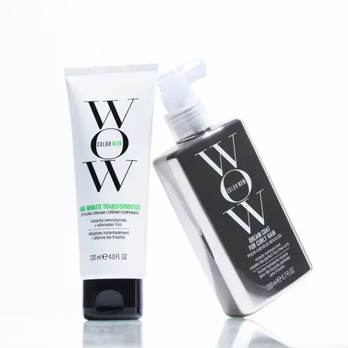 Color Wow Defined, Frizz-Free Curl Bundle - Dream Coat For Curly Hair & One Minute Transformation Cream