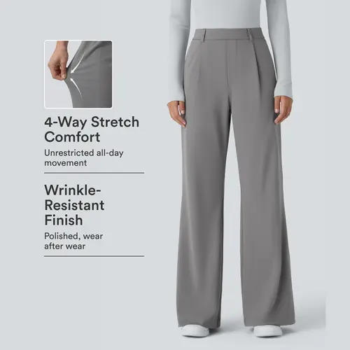 Halara Flex™ DayStretch High Waisted Pocket Work Flare Pants