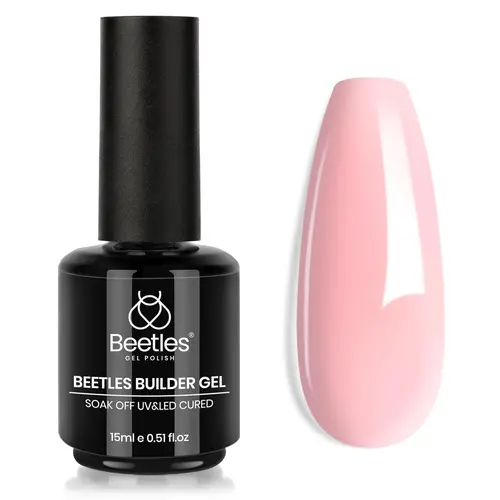 Beetles Solid Builder Gel Nail Polish, 7-in-1 15ML UV Cosmetic for Adults - Nail Extension Strengthener, Apex Builder & Beauty Gift Set