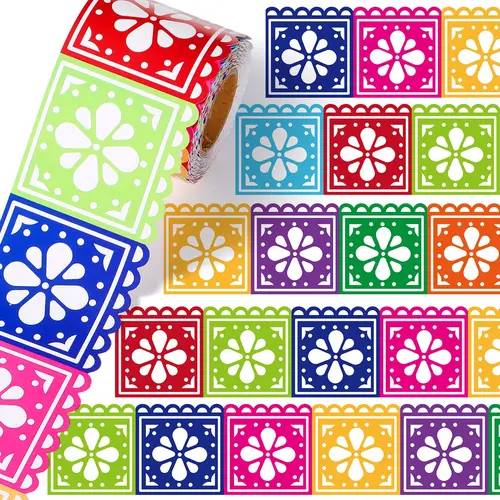 Mexican Bulletin Board Borders Back to School Cielito Lindo Classroom Decor for Teachers Preschool Kindergarten Elementary Whiteboard Talavera Scalloped Trim 32.8ft 1/2/4 Rolls Supplies Mexican Independence Day Hispanic Heritage Month Decor