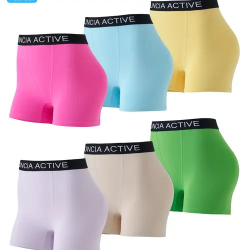 UNCIA ACTIVE Women's 2-Pack SuperSoft Belted Body Slimming Boyshorts Underwear for Women, Comfy Plain Boxers with CREORA Spandex, Breathable for Lounging, Running, No Dry Clean, Minimalist Basics