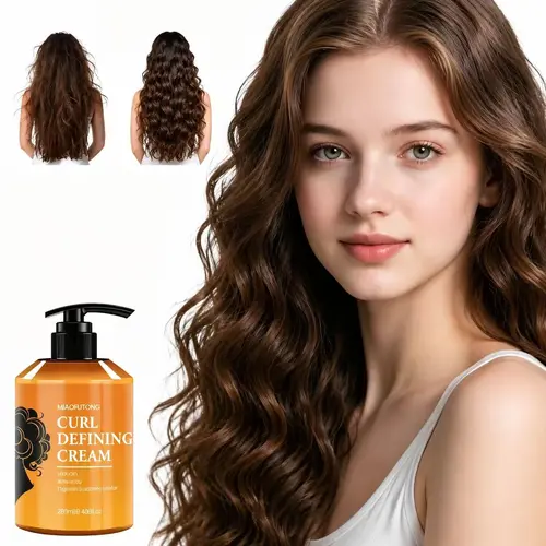 Curl Defining Cream (200ml) - Leave-In Treatment with Argan Oil for Hydration, Frizz Control & Defined Curls | Non-Sticky Formula volumizing  hair  care re mimpi hair fall dandruff shampoo Haircare Smooth Avocado Blend