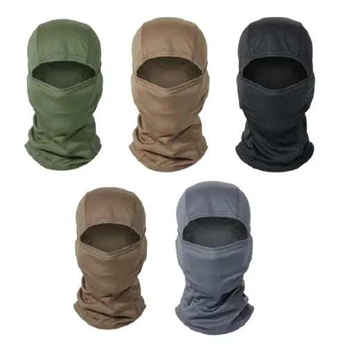 Yeomoo Unisex 5-Pcs Motorcycle Protective Gear - Versatile UV Protection Cooling Scarf, Camo Headband, Windproof Breathable Neck Gaiter, 5 Helmet Liners, Sweat-Resist Ski Mask Face Mask for Snowboarding, Fishing