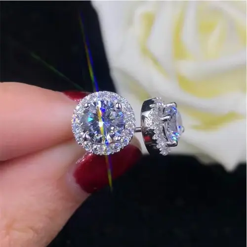 2026 New Arrivals S925 Silver Moissanite Combination Stud Earrings Set - Elegant All Seasons Adult Jewelry, Genuine Certificate, Dealsforyoudays Gift for Mother’s Day/Birthday