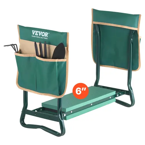 【DealsForYouDays】VEVOR Garden Kneeler and Seat 6" EVA Pad Folding Garden Stool Heavy Duty Garden Bench