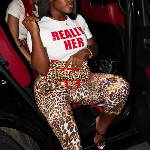 Women's Sexy Leopard-Print High-Waisted Bodycon Capri Leggings, Slim-Fit Comfortable Bottoms for Parties, Nights Out, and Daily Casual Wear, Capri Leggings Capris