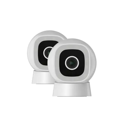 Luna Snap Cam (2 Pack) Indoor Security Camera - 2K Wireless, Magnetic Mount, Colorful Night Vision, AI Motion Sensor, 2-Way Audio, Bluetooth, IP65 Weatherproof, 2.4GHz WiFi, Micro SD Support, 24/7 Continuous & Event Recording, Monitoring & Surveillance