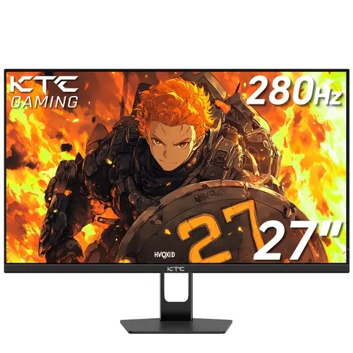 Ktc 27'' FHD Game Ready Monitor - 1920x1080 Fast VA Panel HD LCD Display, 1ms GTG, 8bit+1.07B Colors, 178° (Cr>10)), Adaptive-Sync, HDR10, 4000:1 Contrast, 126% sRGB, DP@280Hz, HDMI@240Hz, HDMI/DP Inputs, Blue Light Filter, PC Screen, Model H27E22P