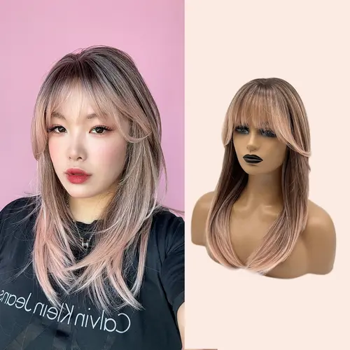 JBEXTENSION 20 Inches Scalpiana 3.5X4 Hard Silky Top Natural Scalp Effect Women Fashion Wig LILA