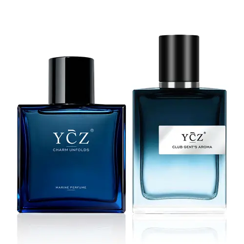 [YCZ] Men's Fragrance Duo | 2 × 50 mL | Midnight Marine Perfume & Club Gent's Aroma | Fresh Men's Scents | Long-Lasting for Dates, Parties & Everyday Wear, From Quiet Confidence to Nightlife Energy