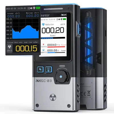 FNIRSI GC-03 3-IN-1 Electromagnetic Radiation Detector  Electric & Magnetic Field Strength  RF Power  Temperature Monitor fathersdaygift