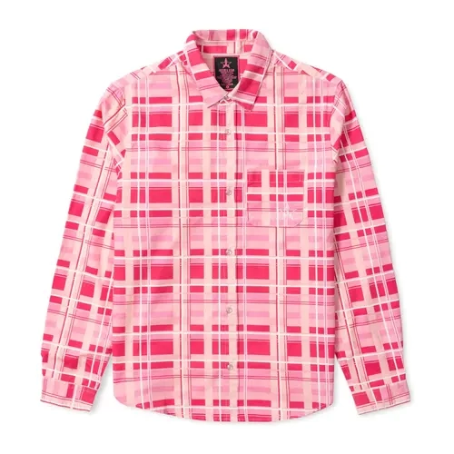 Jeffree Star Cosmetics - Cowgirl Queen Collection - Pink Plaid Western Shirt with Snap Buttons