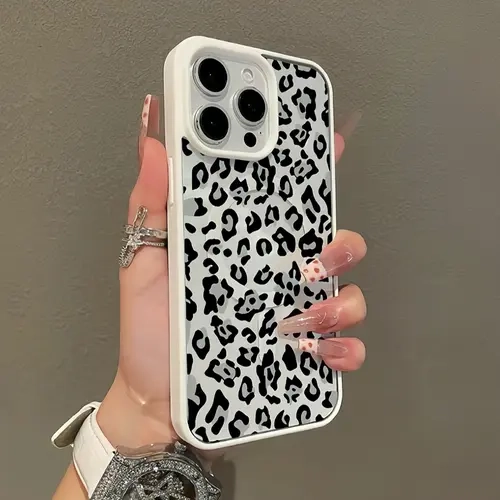 Premium Magnetic TPU Plastic Casing for iPhone 11–16 Pro Max (Black Leopard Print) - MagSafe Fit, Anti-Fall, Shockproof, Ultra-Thin, Aesthetic Phone Accessory with Screen Protector, Resistance Features