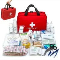 160 Piece First Aid Kit, Premium Waterproof Compact Trauma Medical Kits for Any Emergencies, Ideal for Home, Office, Car, Travel, Outdoor, Camping, Hiking,Boating,Gift for Families #SummerVibes