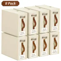 TAYTUU Bed Sheet Storage Organizer Boxes, Dual Zipper, Full Seal, Leather Accent Home Decor, Handle, Closet Organizer for Bedding, Queen King Sheets, Pillowcase Organizer, Classic Foldable Rectangle Transparent, ADHD Gift