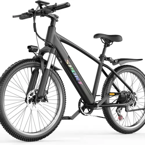 Pikabike F28 Pro 1500w Off-Road Electric Bike 30-70 Mile Range,48V 10Ah Removable Battery, 26" All-Terrain Tires, Front Fork Shock Absorption, Smart Color Screen, Dual Disc Brakes Adult Mountain Bike