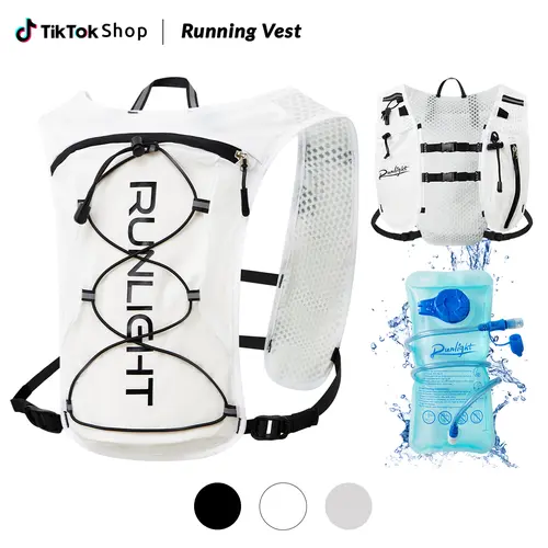 RUNLIGHT Unisex Adults' Vest-Shape Hydration Backpack, Adjustable Chest Straps, 1.5L Water Bladder, Trail Running Hiking Cycling Outdoor Gear