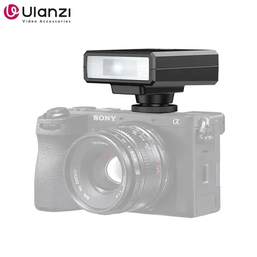 Ulanzi F12 Mini Flash Speedlite - GN12, 6500K, Standard Hot Shoe Mount, Compact Portable Light - Portable Camera Accessories for Photography Compatible with Sony, Canon, Nikon, Panasonic, Olympus DSLR Camera