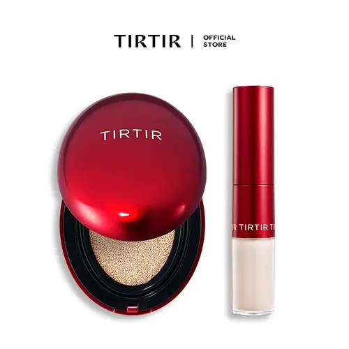[TIRTIR Official] Flawless Base Duo | Glide & Hide Blurring Concealer, Mask Fit Red Cushion | Flawless, Long-Lasting Base Makeup Set