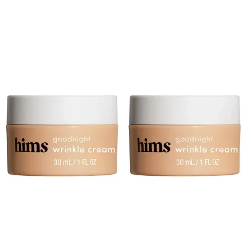 Hims Men's Goodnight Anti-Aging Cream - 2-Pack Bundle, Vegan Gentle Hydrating Shea Nourishing Moisturizer Lotion for Wrinkle Care
