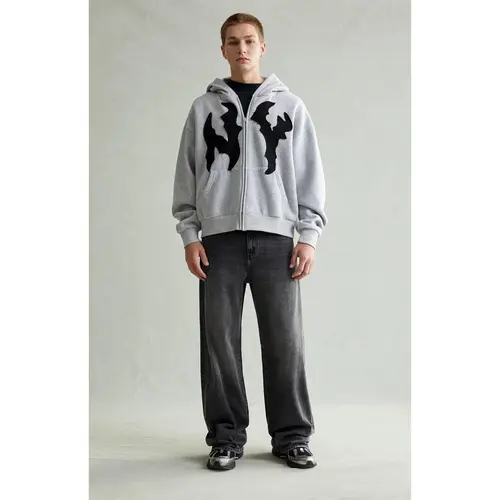 Pacsun Men's Blake Extreme Baggy Jeans Chain Gray