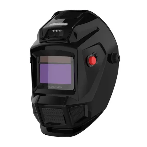 YESWELDER LYG-W700A Auto Darkening Welding Helmet Welding Accessory - Equipped with Fan & Light, True Color View, 4 Arc Sensors, Adjustable Shade 4/5-9/9-13 Hood for TIG, MIG, MMA