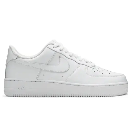 Nike Women and Men's Air Force 1 Low White Classic Sneakers Shoes - Plain Design for Everyday Wear (Size 5.5W-13M) CW2288-111 & DH2920-111