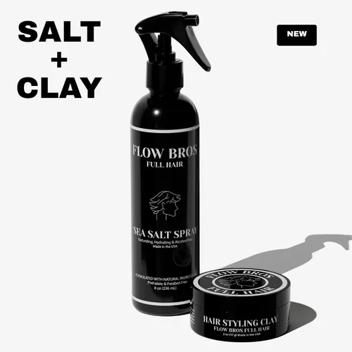 Flow Bros Texture Duo – Sea Salt Spray & Hair Clay Bundle