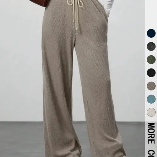 High Waist Comfortable Wide Leg Casual Jogging Pants, Versatile Athletic Trousers for Relaxed Fit, Ideal for Everyday Wear, Athleisure Casual Bottoms