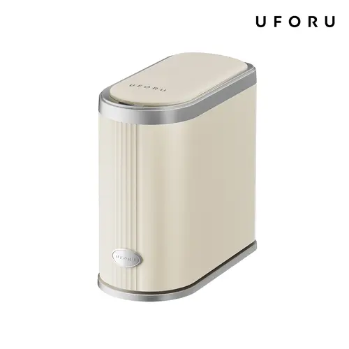 UFORU 12L Automatic Touchless Plastic Trash Can - Motion Sensor, 1-Touch Open-Close, Small-Space Modern Bin, Convenience for Kitchen/Bath, Cleaner Home Supplies