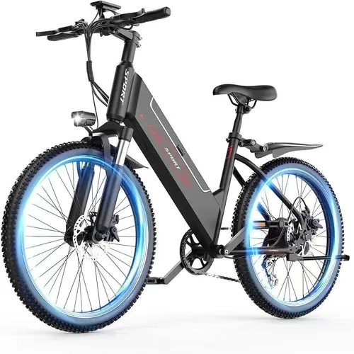 Pikabike F26 Pro 1500w Off-Road Electric Bike 30-70 Mile Range,48V 10Ah Removable Battery, 26" All-Terrain Tires, Front Fork Shock Absorption, Smart Color Screen, Dual Disc Brakes Adult Mountain Bike