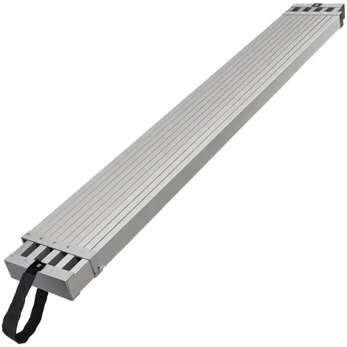 VEVOR Adjustable Telescoping Aluminum Work Plank Ladder, 6-9 Ft, 500lbs Capacity, 12.5in Wide Stand, Skidproof Footing, Does Not Corrode Alloy, 25.35lb, Indoor/Outdoor Scaffold Accessory for Painting, Cleaning Windows or Doors, Installing Light Fixtures