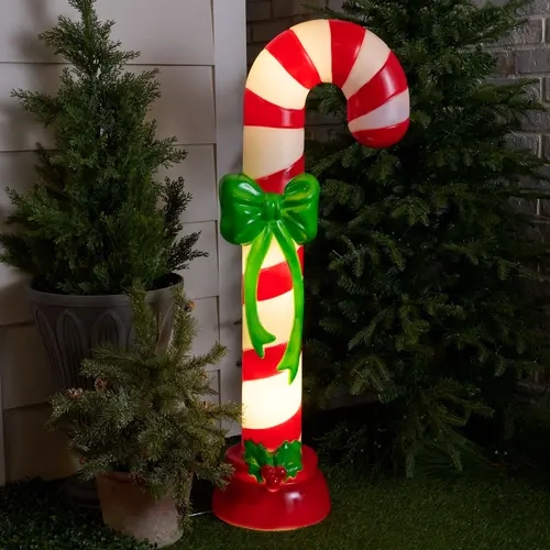 Mr. Christmas 42" Illuminated Blow Mold Candy Cane