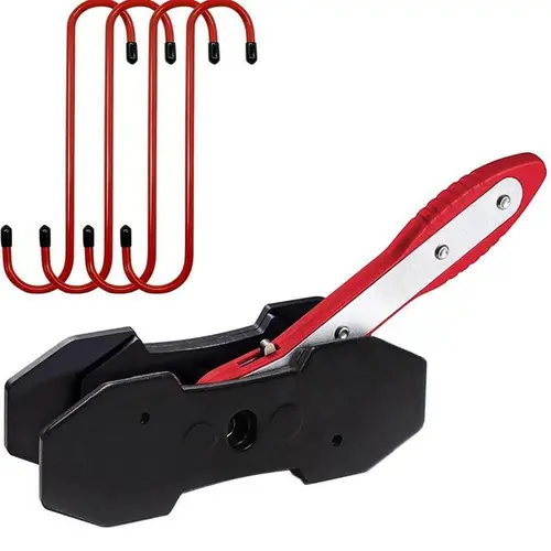 Brake Caliper Press Tool, Car Tools with 360-Degree Swing Ratchet Expander Wrench, 4-Hook Even Force Piston Spreader, 2 Large Plate Add for 1–6 Piston Disc Brake Calipers