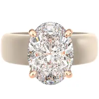 Silicone Ring for Women – 11×8 mm Oval Cut CZ | Patented Design - GlowStone Collection