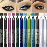 12 Color Eyeliner Shades Pen, High Color Pearl Gloss Finish, Smoked Punk Gothic Eyeliner Pen, Back To School，cosmetics，Valentines Gift Mother's Day Gift ，birthday present，Women's gifts Lip Lacquer Lipliner Matte Glitter Makeup Smooth Metallic