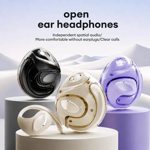 X15 Ultra Wireless Bluetooth Headphones - 2025 Bluetooth 6.0, Fast Stable Connection, Low Power, Waterproof Sports OWS Earbud, Noise Reduction, Built-in Mic, High Quality Headphones for Active Lifestyle, Hands-Free Calls for Cellphones, Battery Efficiency