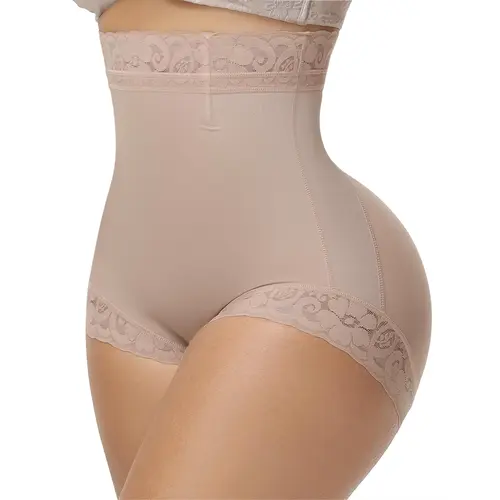 JOSHINE SHAPER Women's High-Waist Lacey Shapewear Briefs - Wedding & Waist Training Use, Butt-Lifting, Tummy-Slimming, Comfortable Cotton Crotch, Drop-Glue Faja, Compression Underwear, Elegant Fit Womenswear
