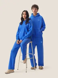 AELFRIC EDEN Men's Cloud Classic 2-Piece Baggy Lounge Set - Cotton-Poly Pullover Hoodie, Men's Baggy Sweatpants, Women's Matching Sets & Outfits Inspo, Unisex Essential Tracksuit